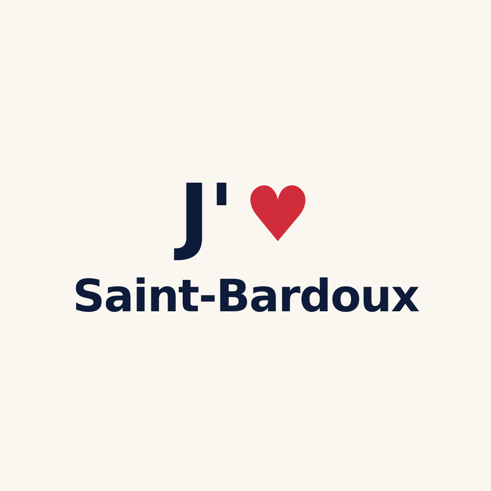 Tasse personnalisée Saint-Bardoux — design J'aime Saint-Bardoux