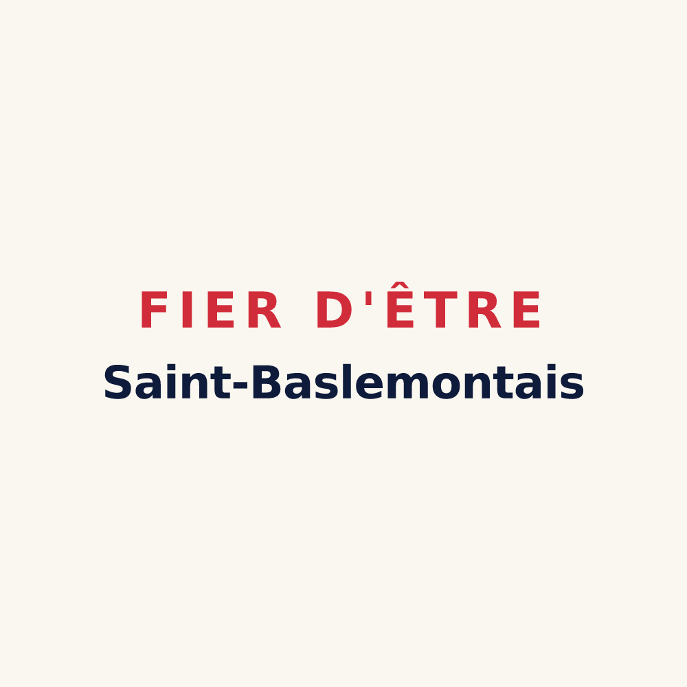 Tasse « Fier d'être Saint-Baslemontais » — design pour Saint-Baslemont
