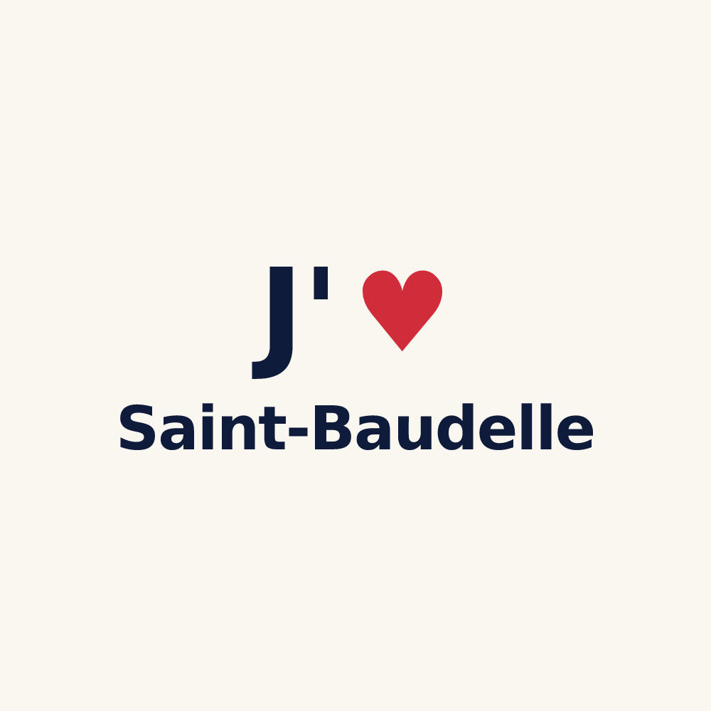 Tasse personnalisée Saint-Baudelle — design J'aime Saint-Baudelle