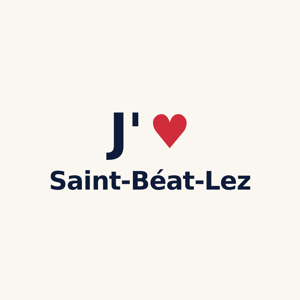 Tasse personnalisée Saint-Béat-Lez — design J'aime Saint-Béat-Lez