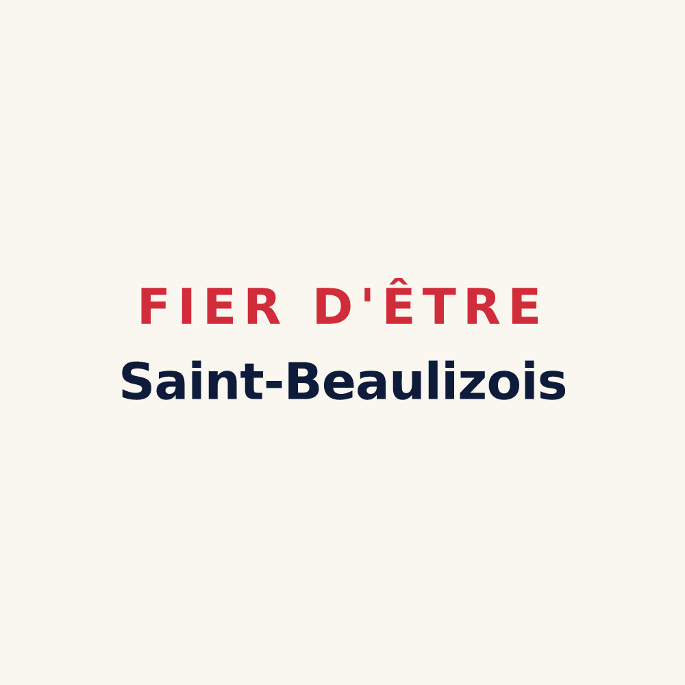 Tasse « Fier d'être Saint-Beaulizois » — design pour Saint-Beaulize