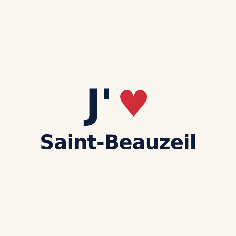 Tasse personnalisée Saint-Beauzeil — design J'aime Saint-Beauzeil