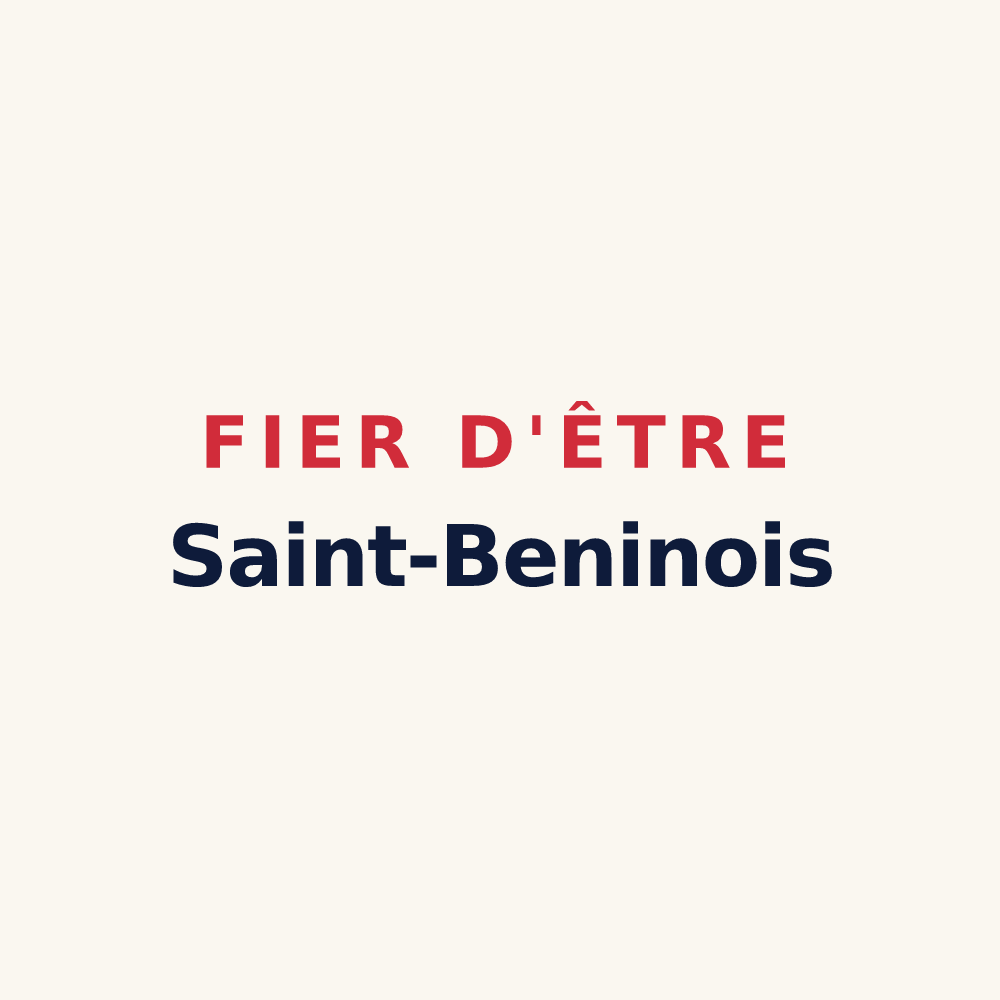 Tasse « Fier d'être Saint-Beninois » — design pour Saint-Benin