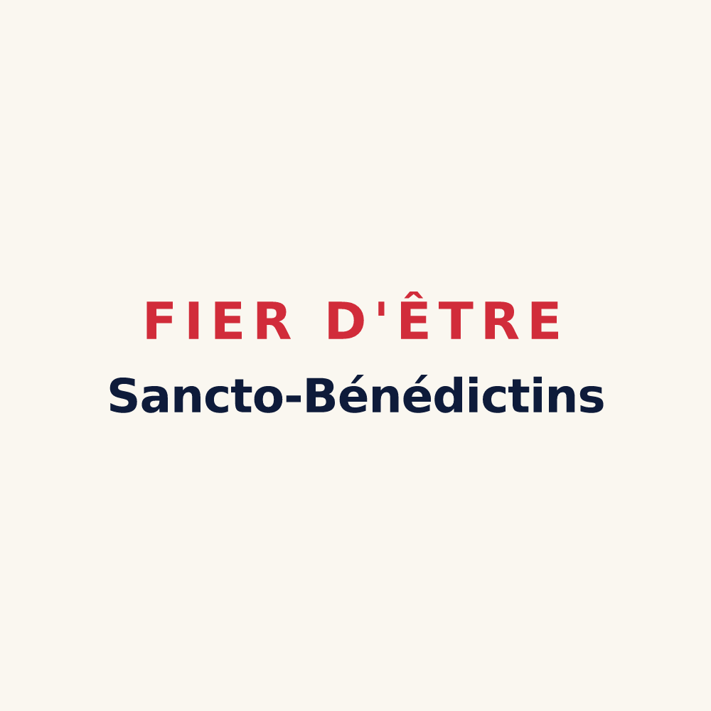 Tasse « Fier d'être Sancto-Bénédictins » — design pour Saint-Benoît
