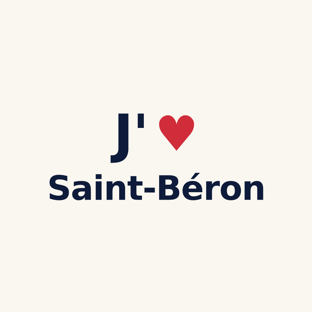 Tasse personnalisée Saint-Béron — design J'aime Saint-Béron