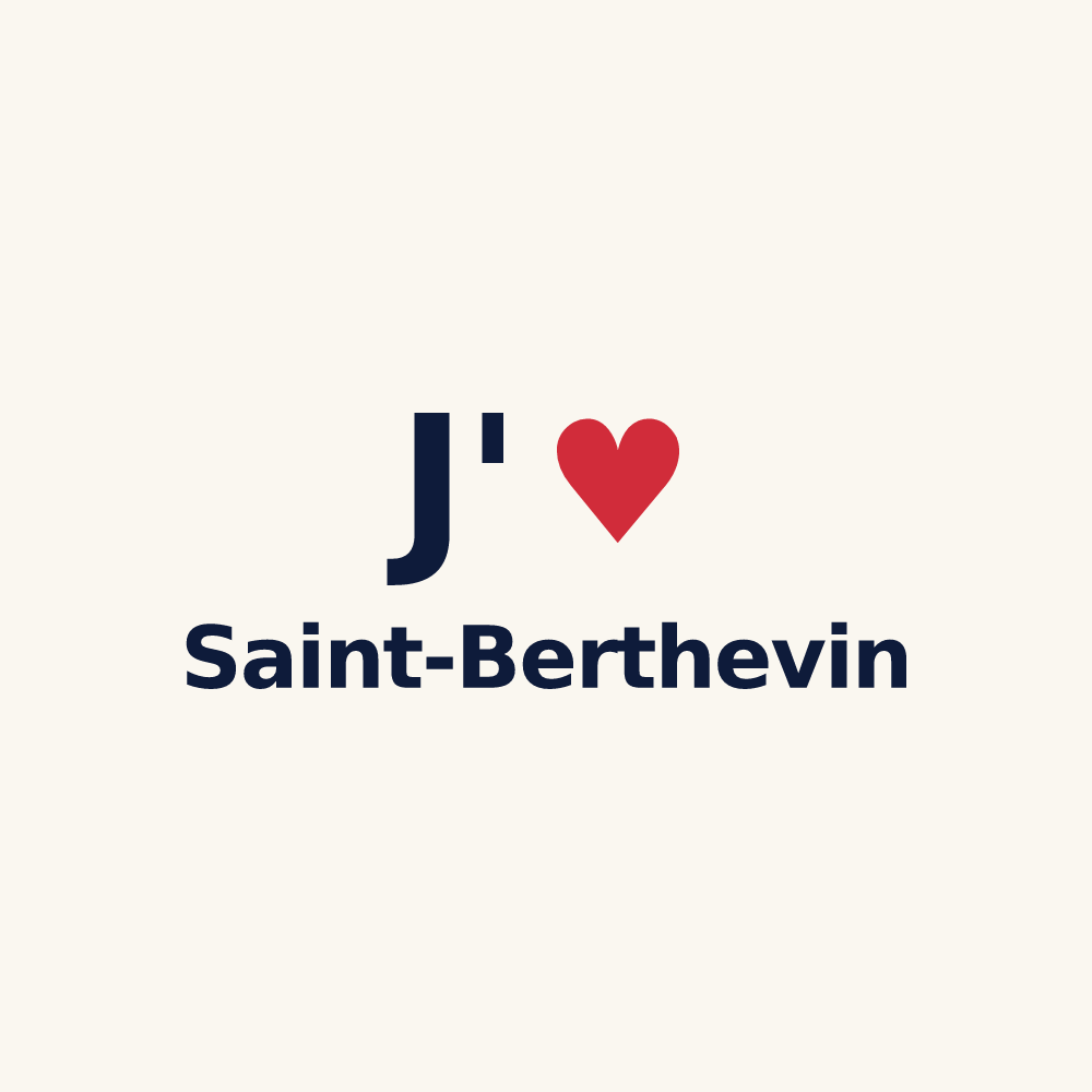 Tasse personnalisée Saint-Berthevin — design J'aime Saint-Berthevin