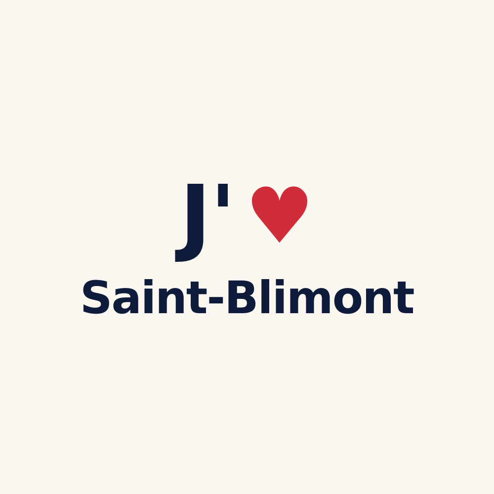 Tasse personnalisée Saint-Blimont — design J'aime Saint-Blimont