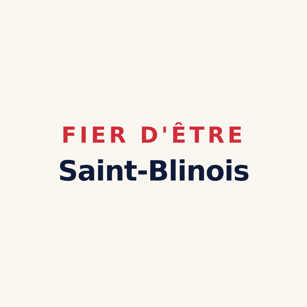 Tasse « Fier d'être Saint-Blinois » — design pour Saint-Blin