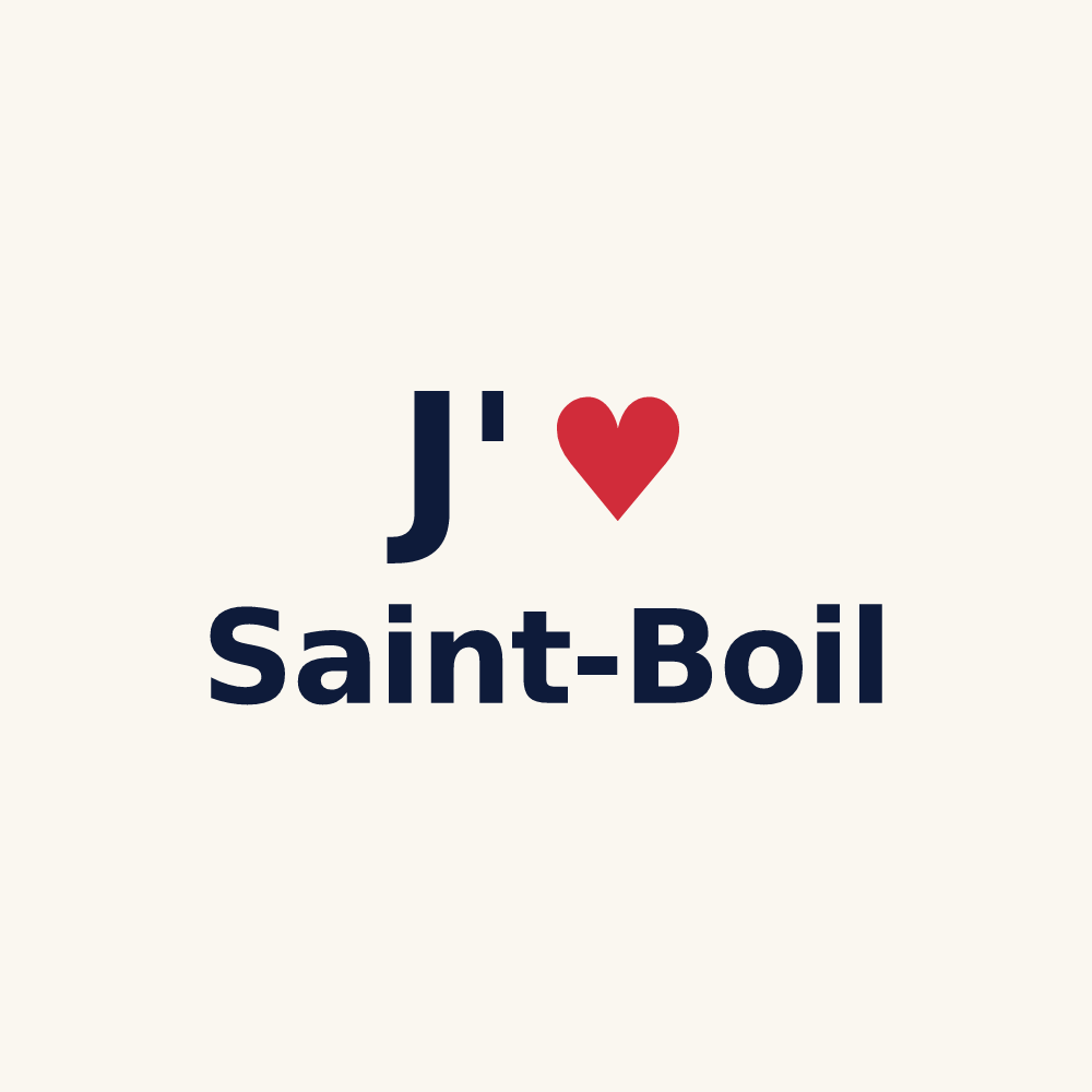 Tasse personnalisée Saint-Boil — design J'aime Saint-Boil