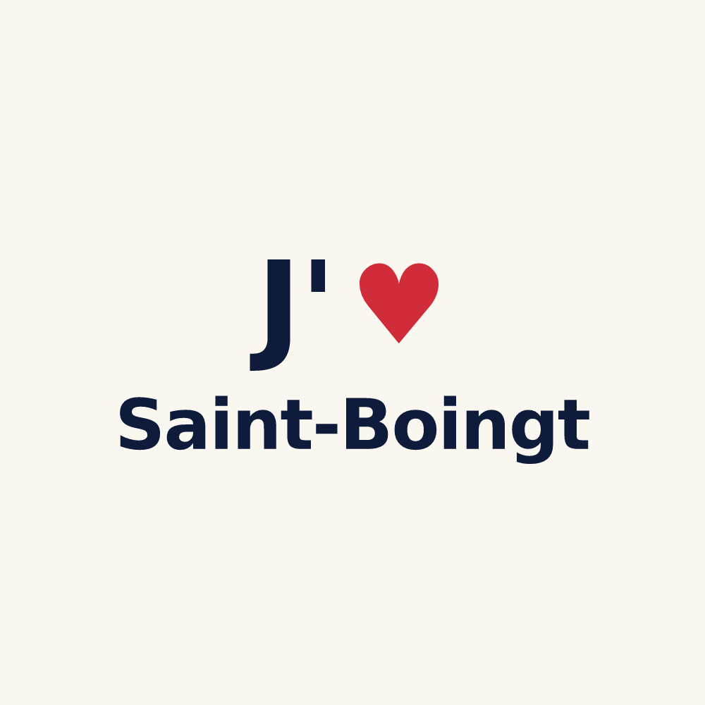 Tasse personnalisée Saint-Boingt — design J'aime Saint-Boingt