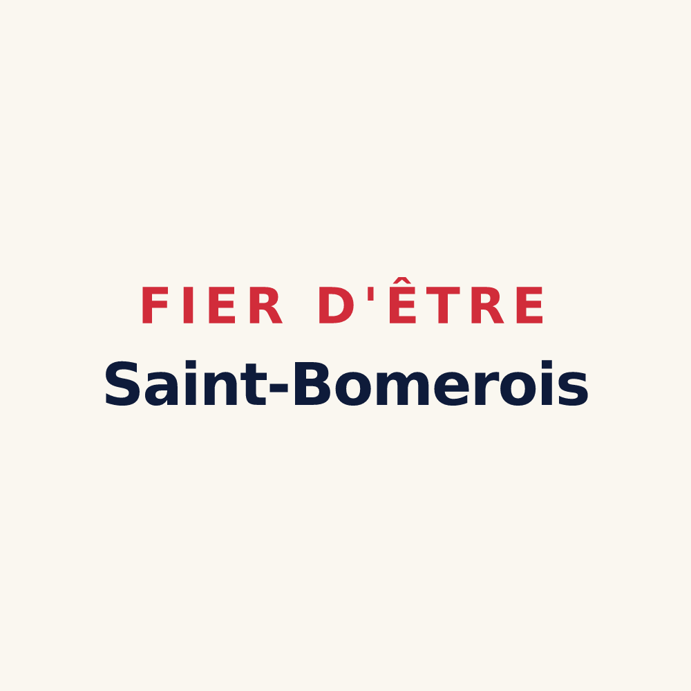 Tasse « Fier d'être Saint-Bomerois » — design pour Saint-Bomer
