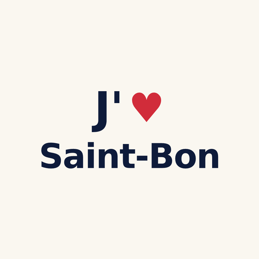 Tasse personnalisée Saint-Bon — design J'aime Saint-Bon