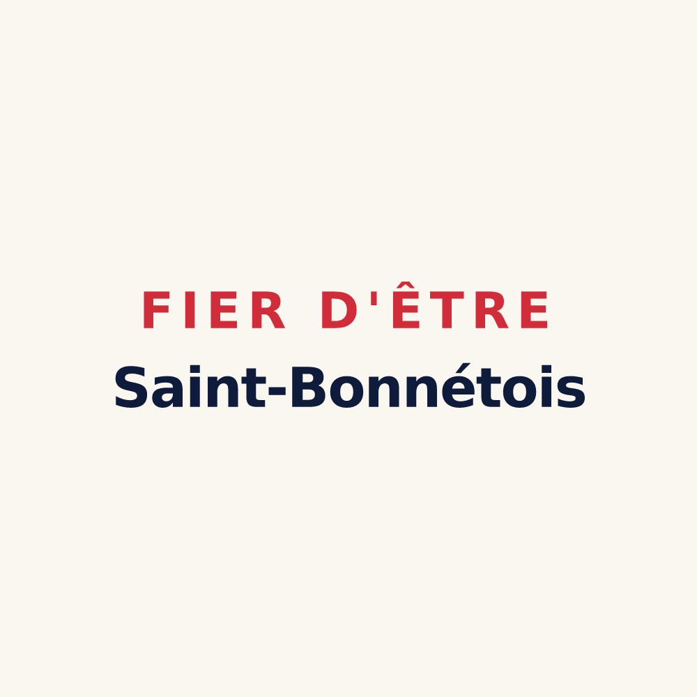 Tasse « Fier d'être Saint-Bonnétois » — design pour Saint-Bonnet-de-Rochefort