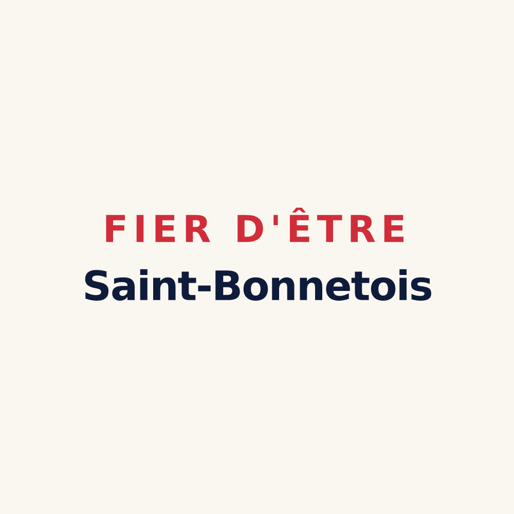 Tasse « Fier d'être Saint-Bonnetois » — design pour Saint-Bonnet-l'Enfantier