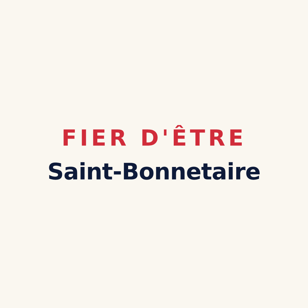 Tasse « Fier d'être Saint-Bonnetaire » — design pour Saint-Bonnet-les-Oules