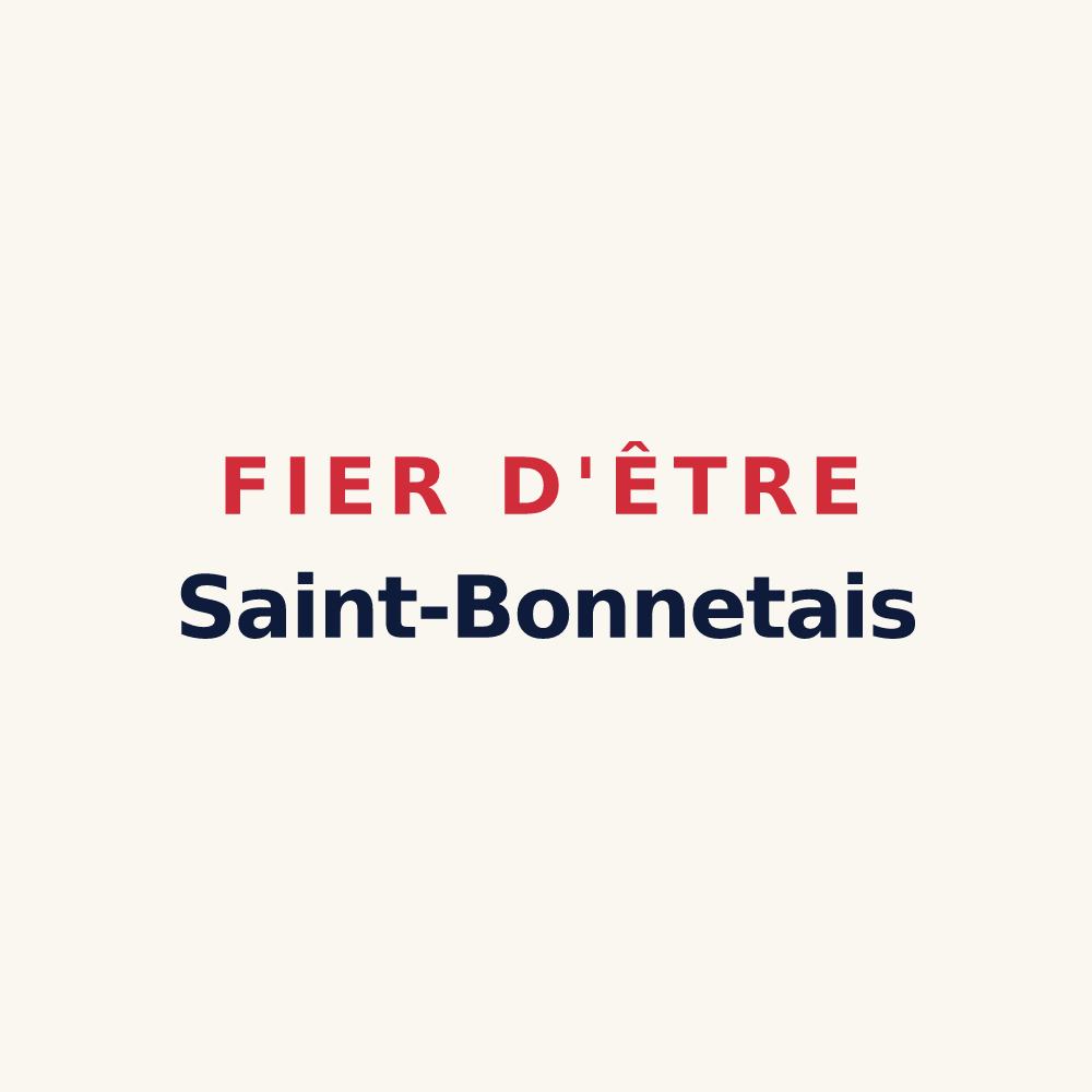 Tasse « Fier d'être Saint-Bonnetais » — design pour Saint-Bonnet-sur-Gironde