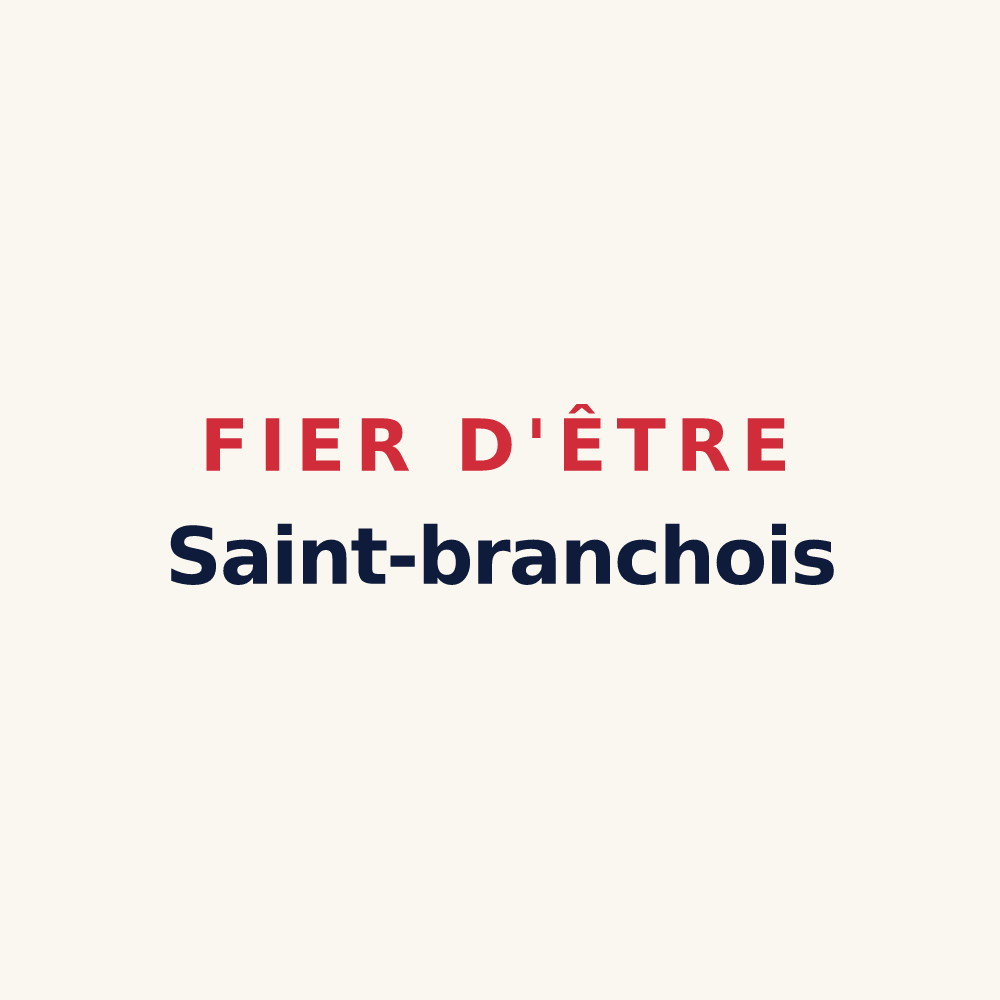Tasse « Fier d'être Saint-branchois » — design pour Saint-Branchs