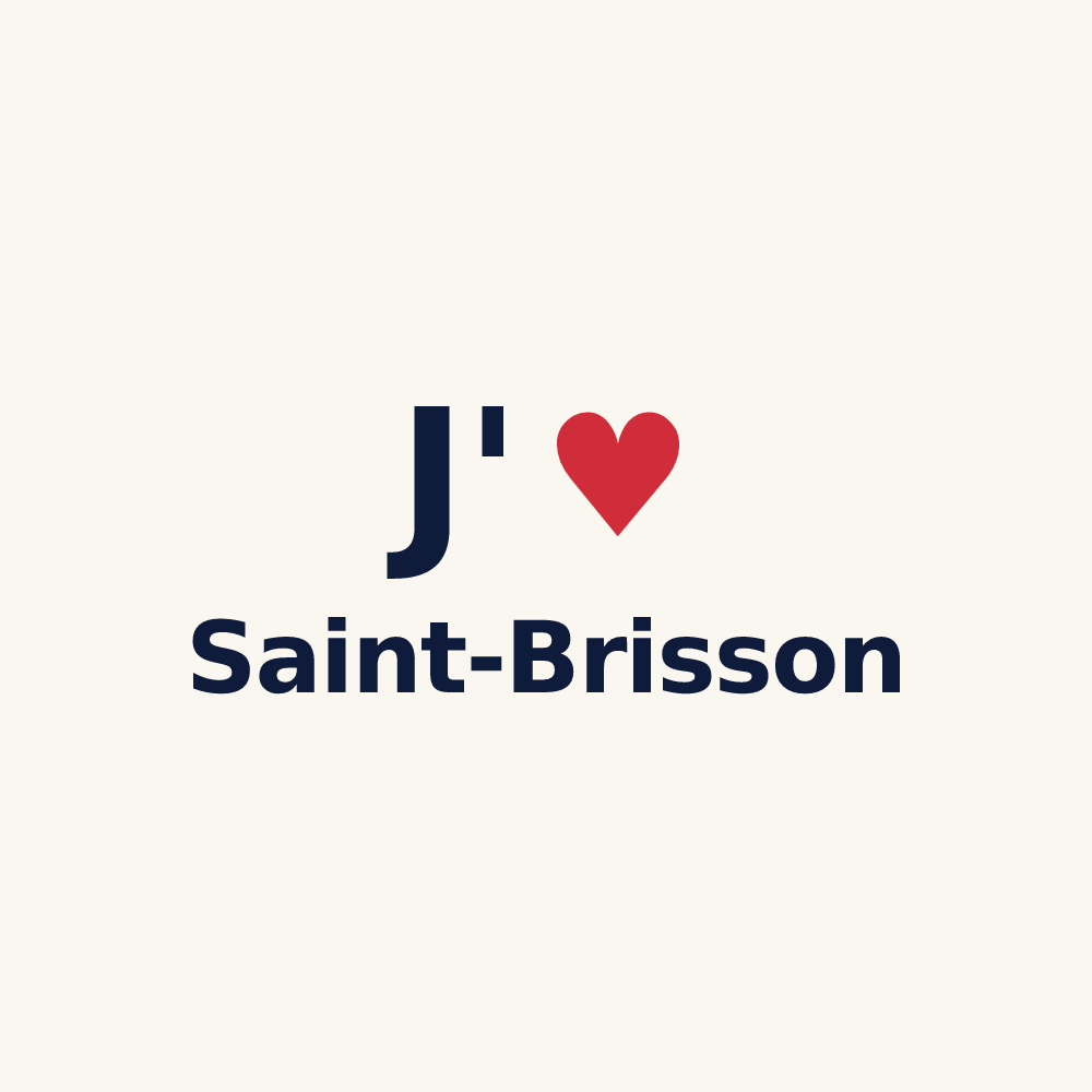 Tasse personnalisée Saint-Brisson — design J'aime Saint-Brisson