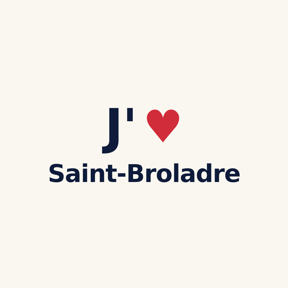 Tasse personnalisée Saint-Broladre — design J'aime Saint-Broladre