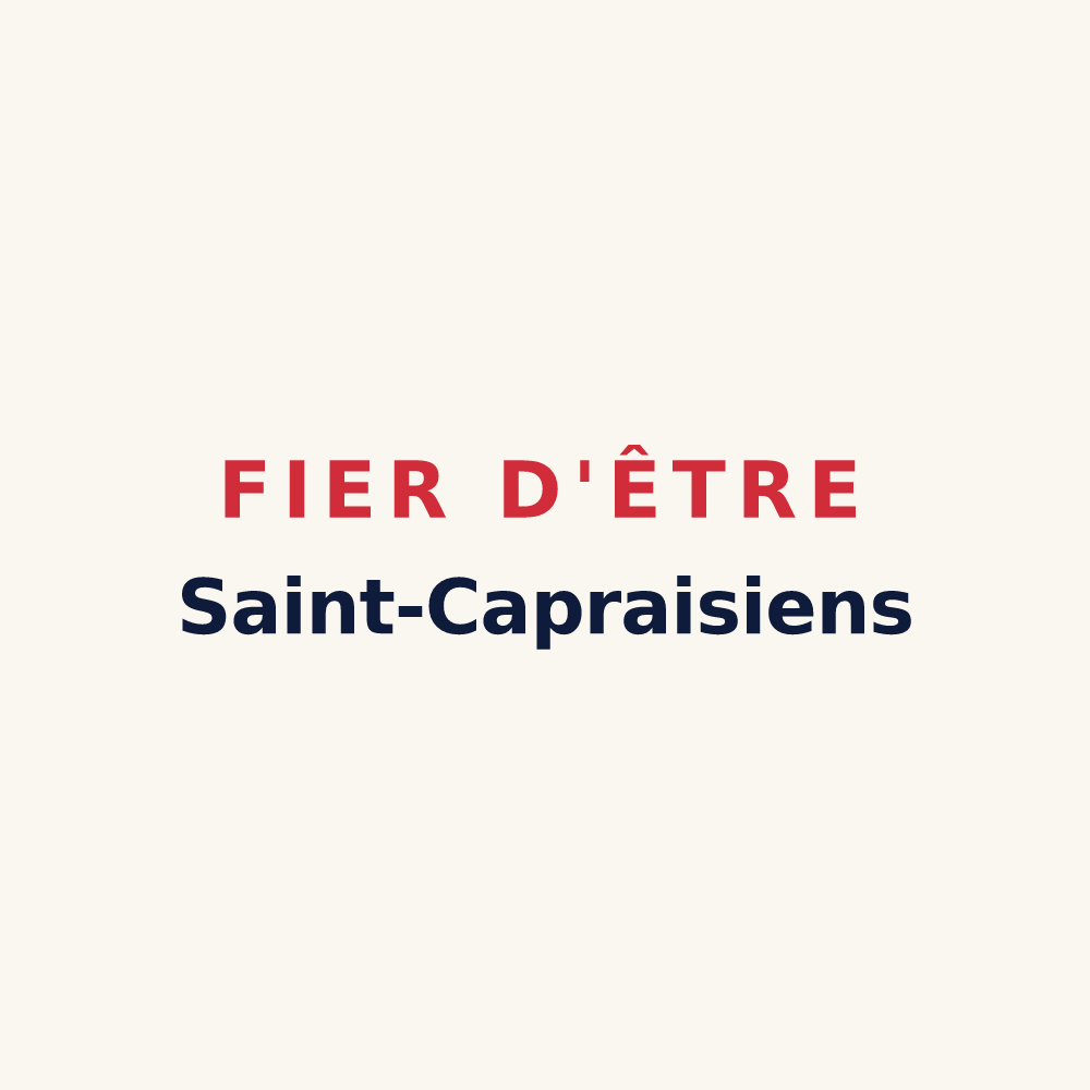 Tasse « Fier d'être Saint-Capraisiens » — design pour Saint-Caprais-de-Bordeaux