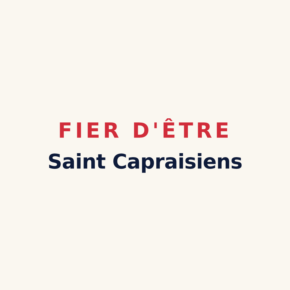 Tasse « Fier d'être Saint Capraisiens » — design pour Saint-Capraise-d'Eymet