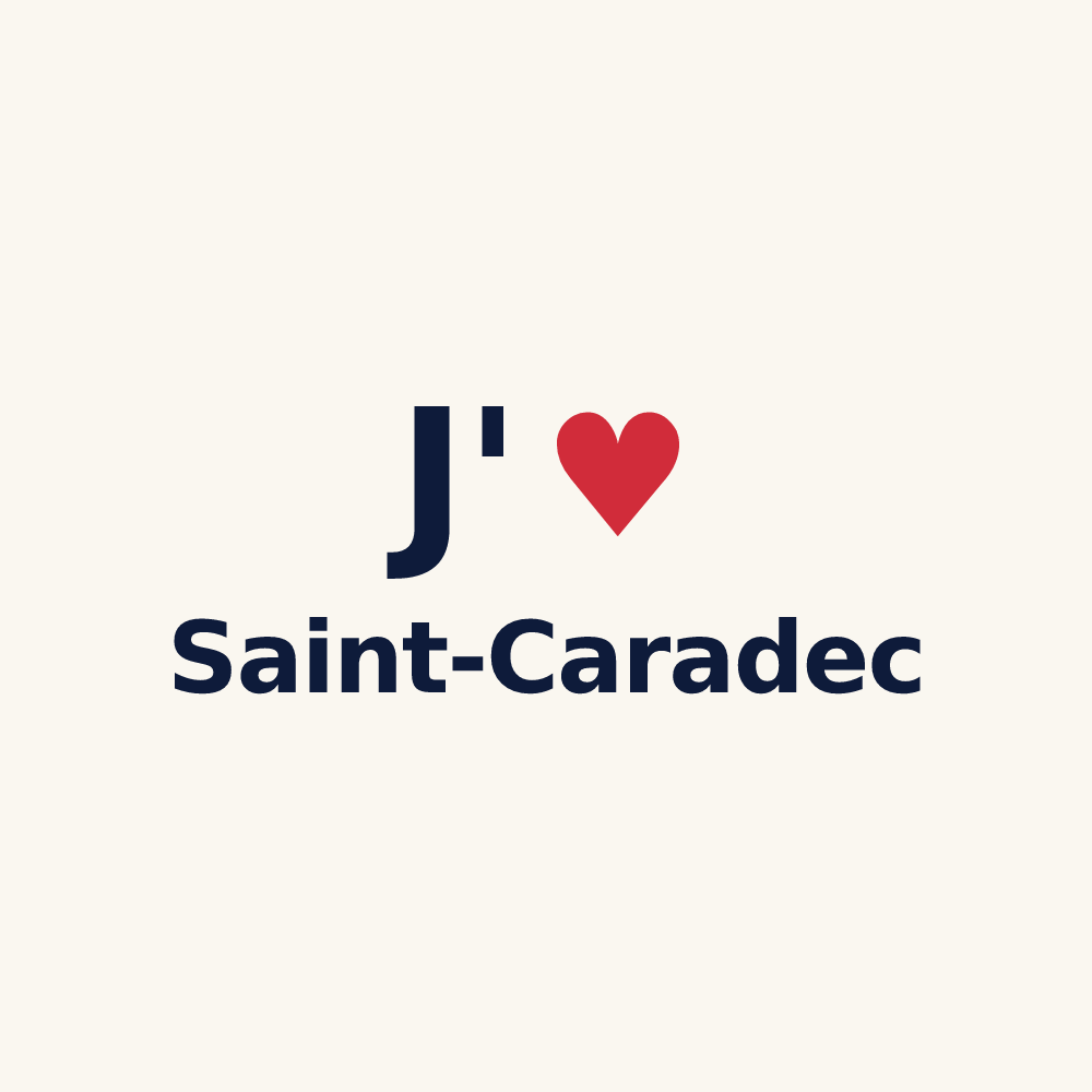 Tasse personnalisée Saint-Caradec — design J'aime Saint-Caradec