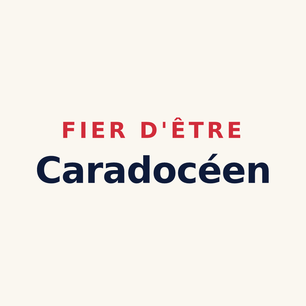 Tasse « Fier d'être Caradocéen » — design pour Saint-Caradec