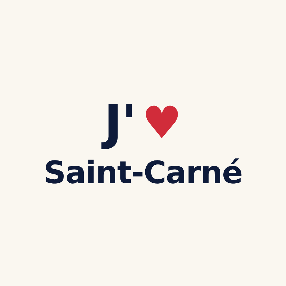 Tasse personnalisée Saint-Carné — design J'aime Saint-Carné