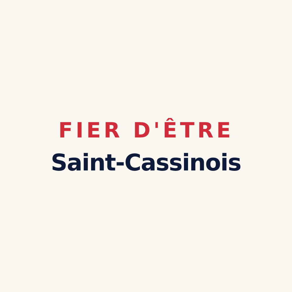 Tasse « Fier d'être Saint-Cassinois » — design pour Saint-Cassien