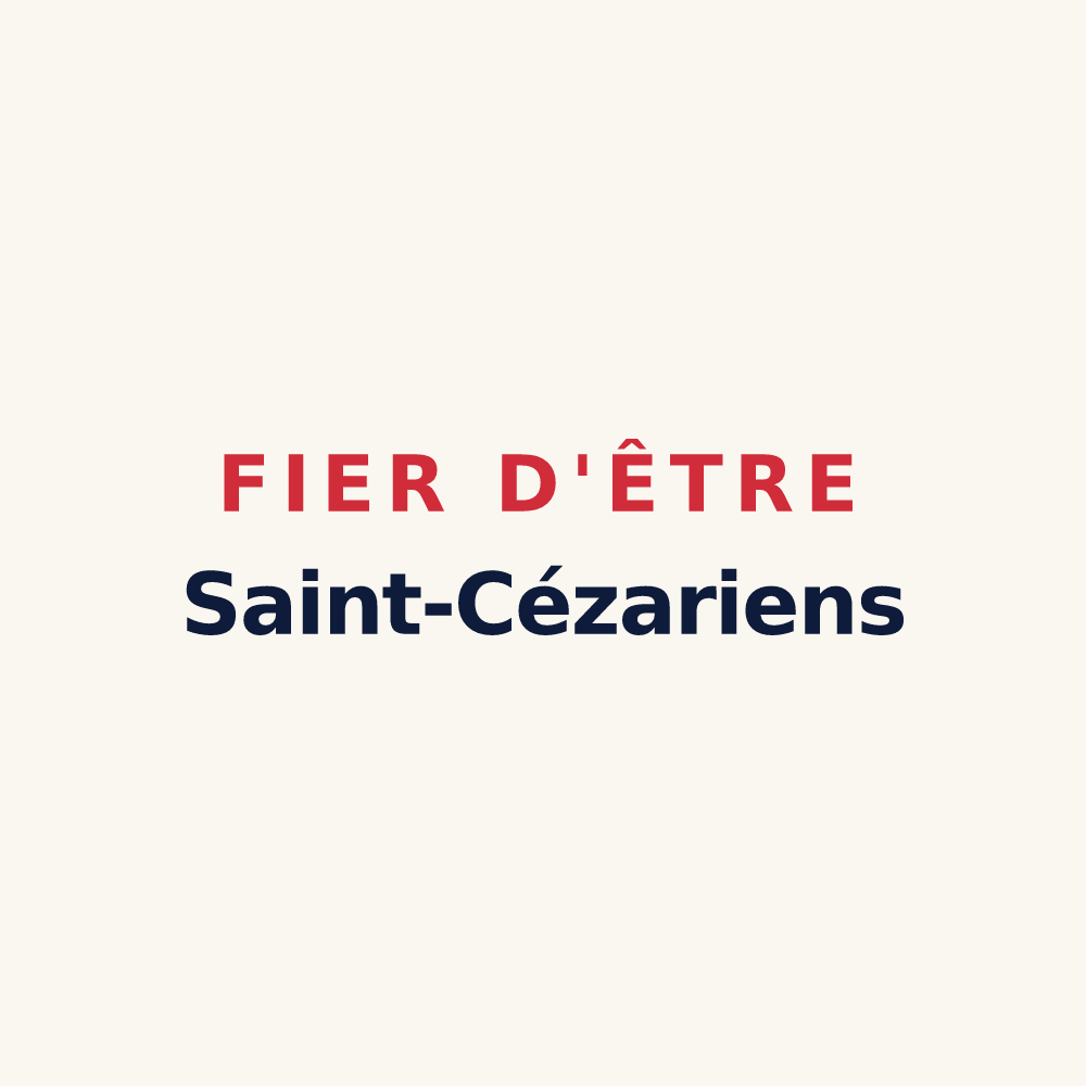 Tasse « Fier d'être Saint-Cézariens » — design pour Saint-Cézaire-sur-Siagne