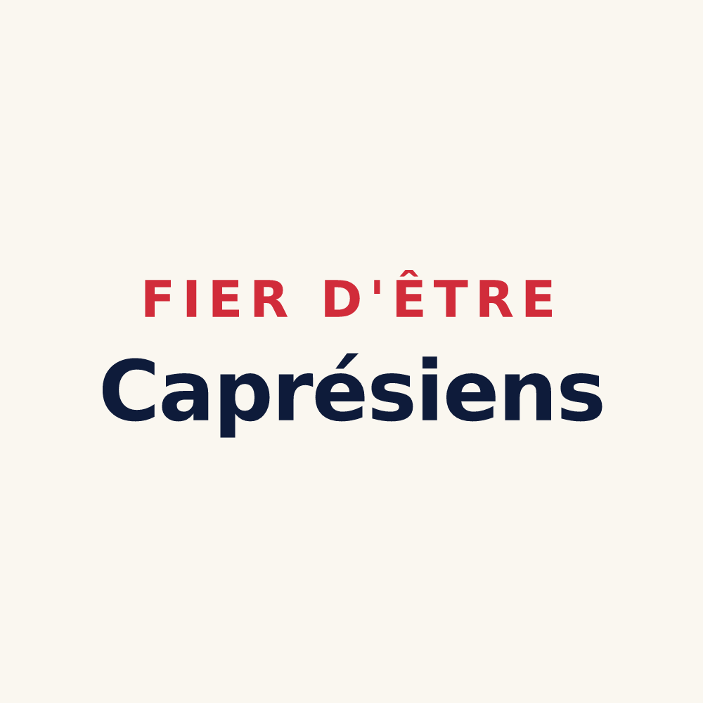 Tasse « Fier d'être Caprésiens » — design pour Saint-Chabrais