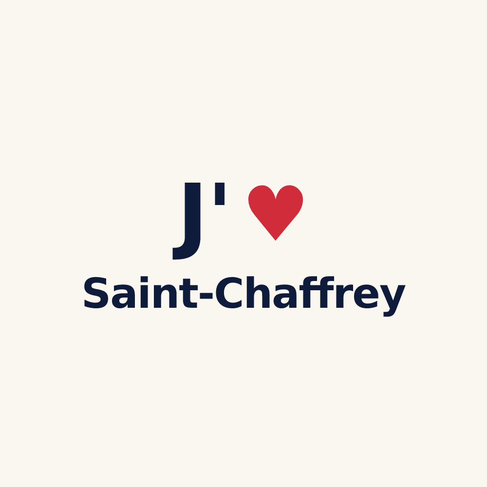 Tasse personnalisée Saint-Chaffrey — design J'aime Saint-Chaffrey