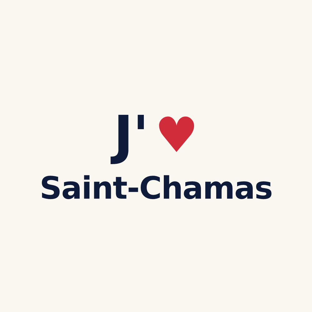Tasse personnalisée Saint-Chamas — design J'aime Saint-Chamas