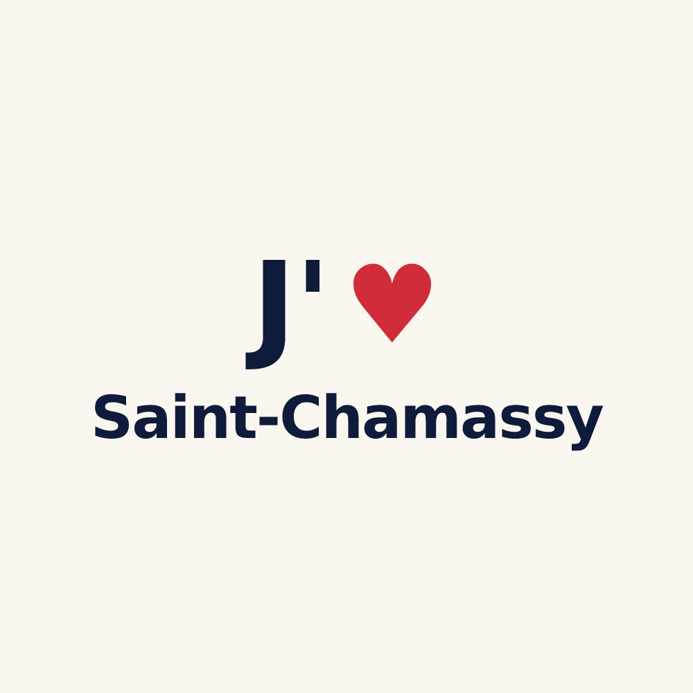Tasse personnalisée Saint-Chamassy — design J'aime Saint-Chamassy