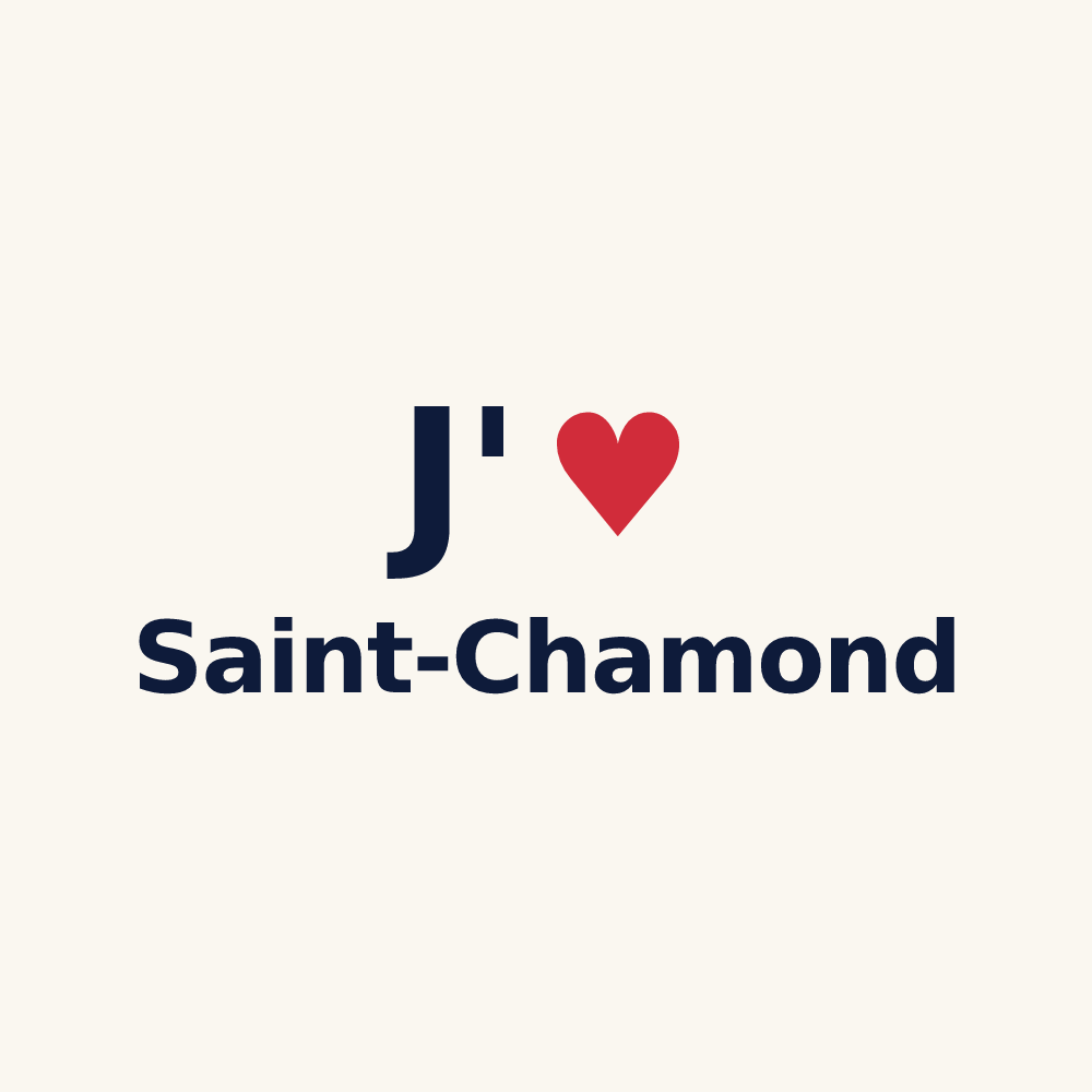 Tasse personnalisée Saint-Chamond — design J'aime Saint-Chamond