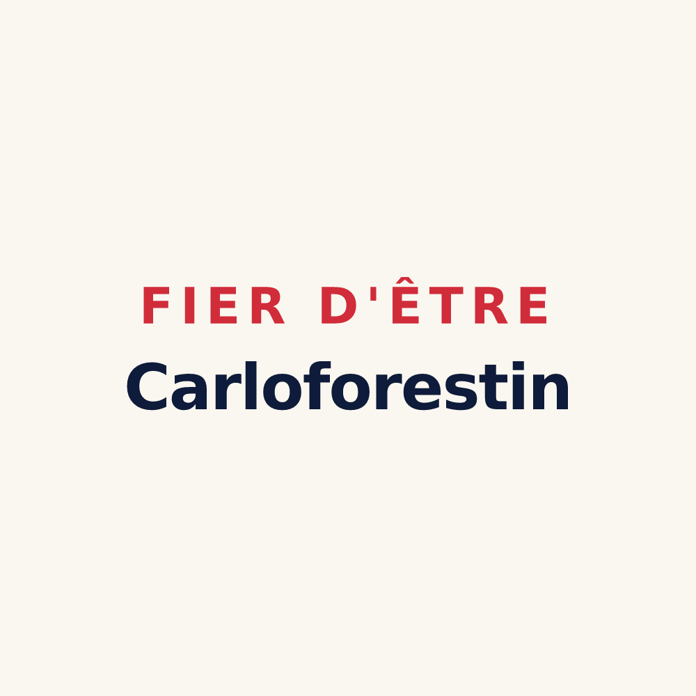 Tasse « Fier d'être Carloforestin » — design pour Saint-Charles-la-Forêt