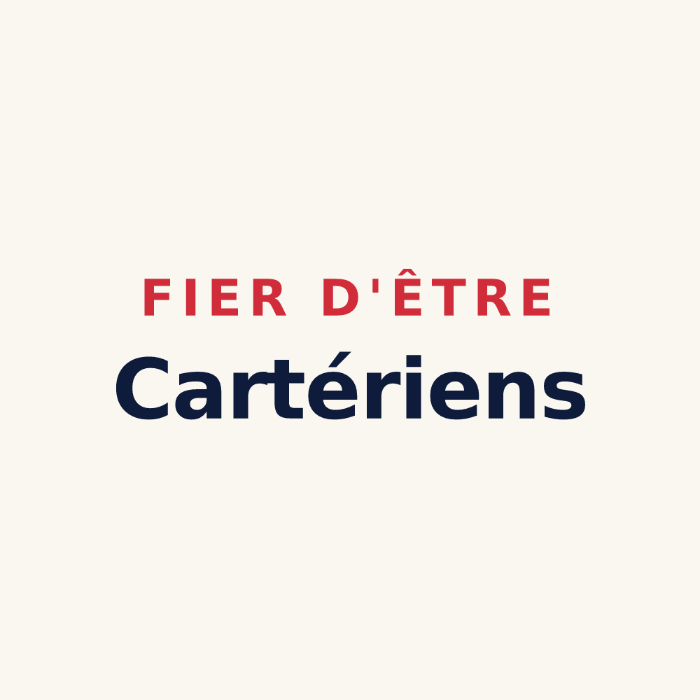 Tasse « Fier d'être Cartériens » — design pour Saint-Chartier