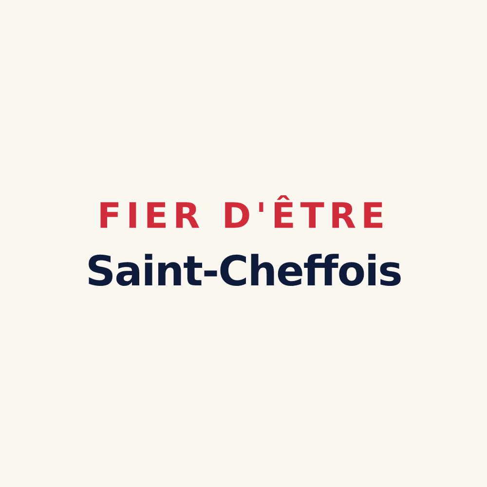 Tasse « Fier d'être Saint-Cheffois » — design pour Saint-Chef