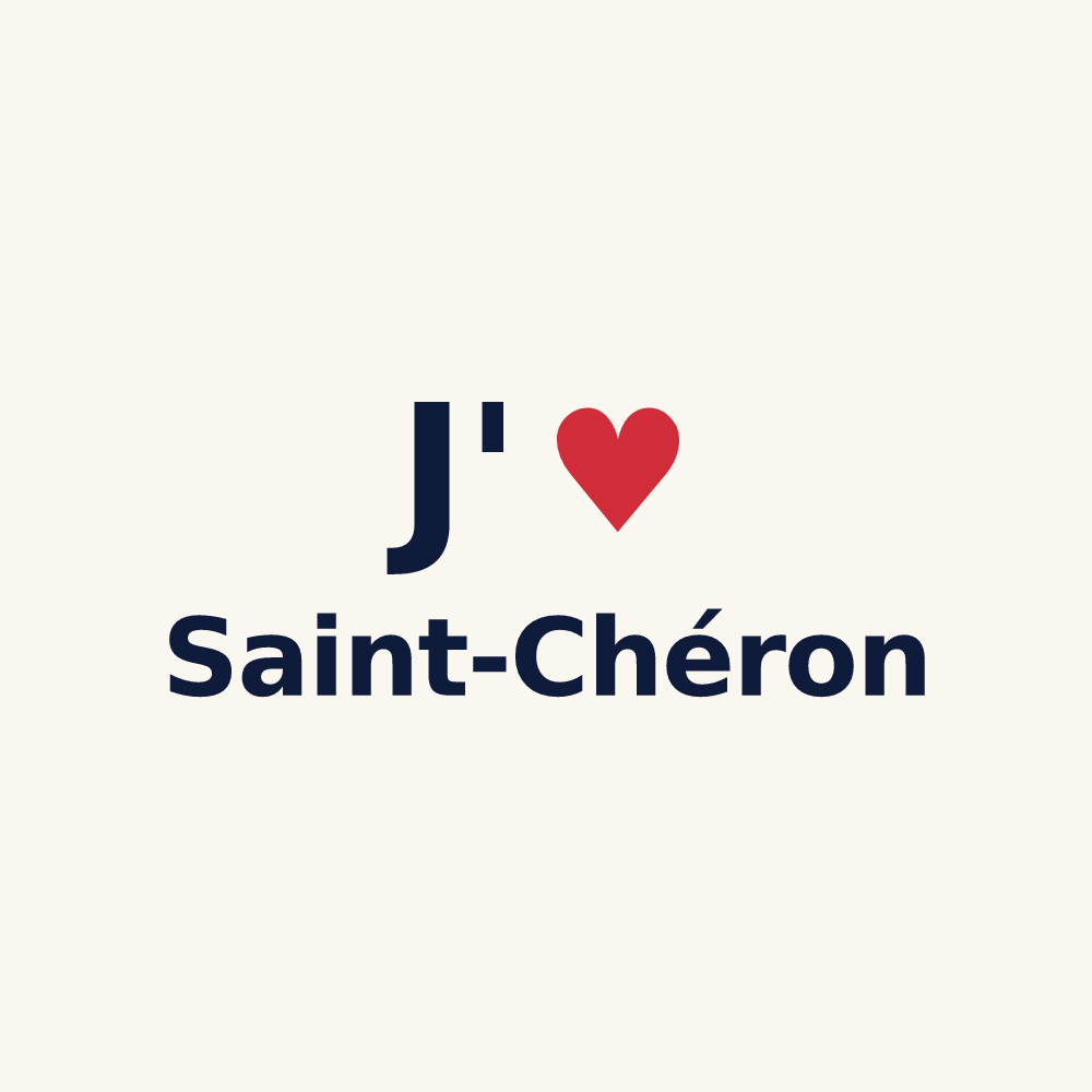 Tasse personnalisée Saint-Chéron — design J'aime Saint-Chéron