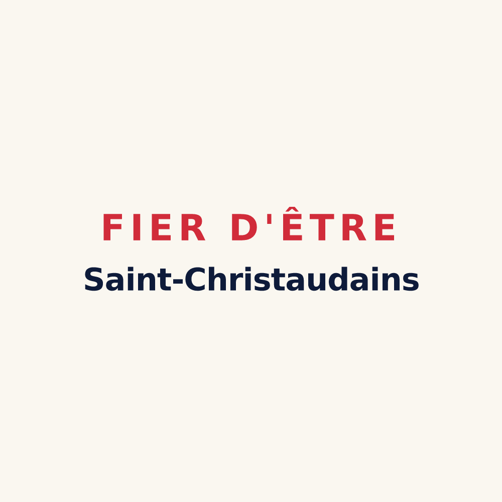 Tasse « Fier d'être Saint-Christaudains » — design pour Saint-Christaud