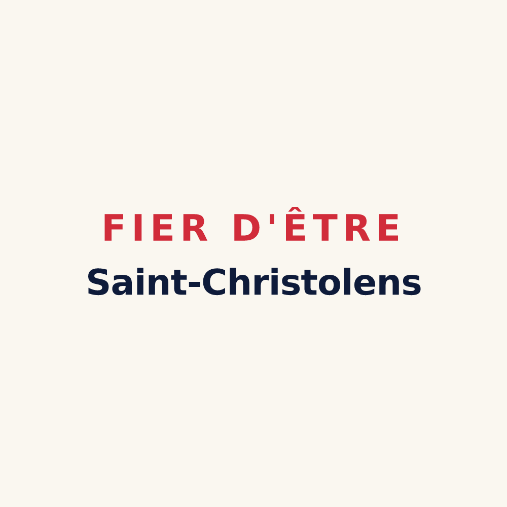 Tasse « Fier d'être Saint-Christolens » — design pour Saint-Christol-lez-Alès