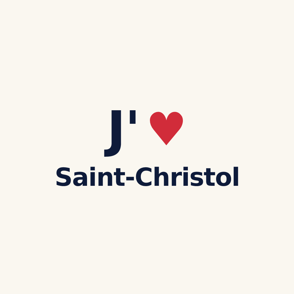Tasse personnalisée Saint-Christol — design J'aime Saint-Christol