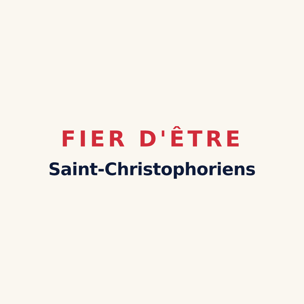 Tasse « Fier d'être Saint-Christophoriens » — design pour Saint-Christophe