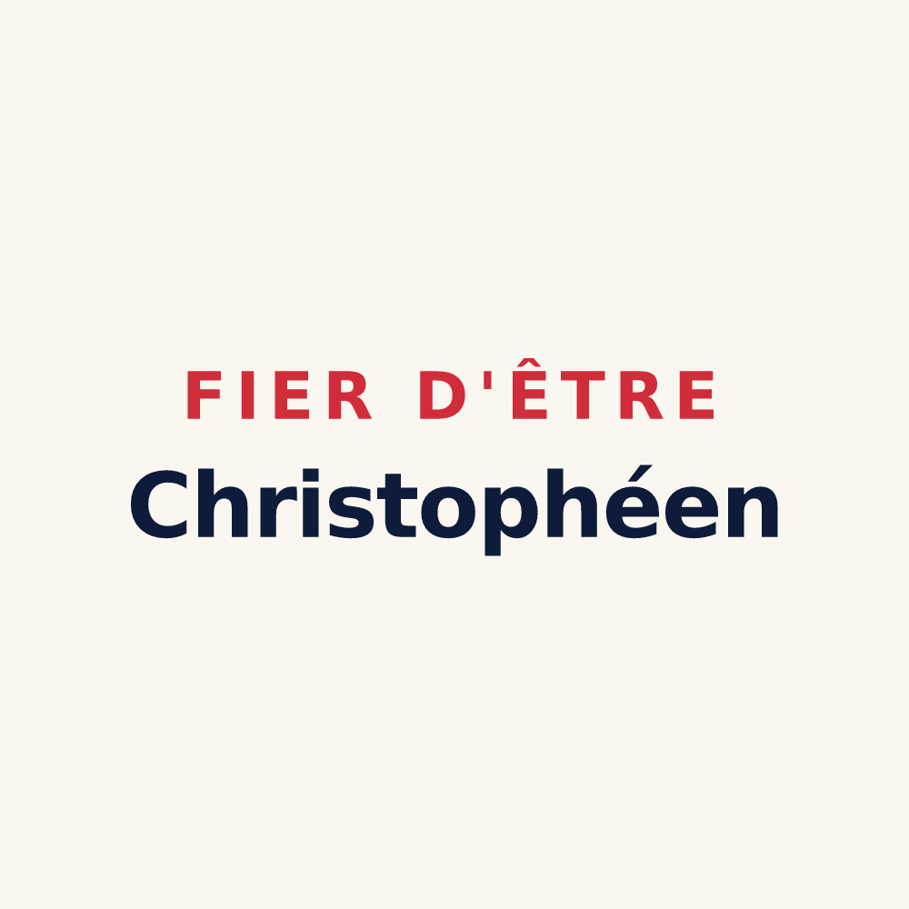 Tasse « Fier d'être Christophéen » — design pour Saint-Christophe-des-Bois