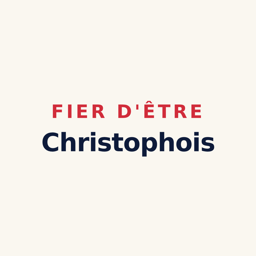 Tasse « Fier d'être Christophois » — design pour Saint-Christophe