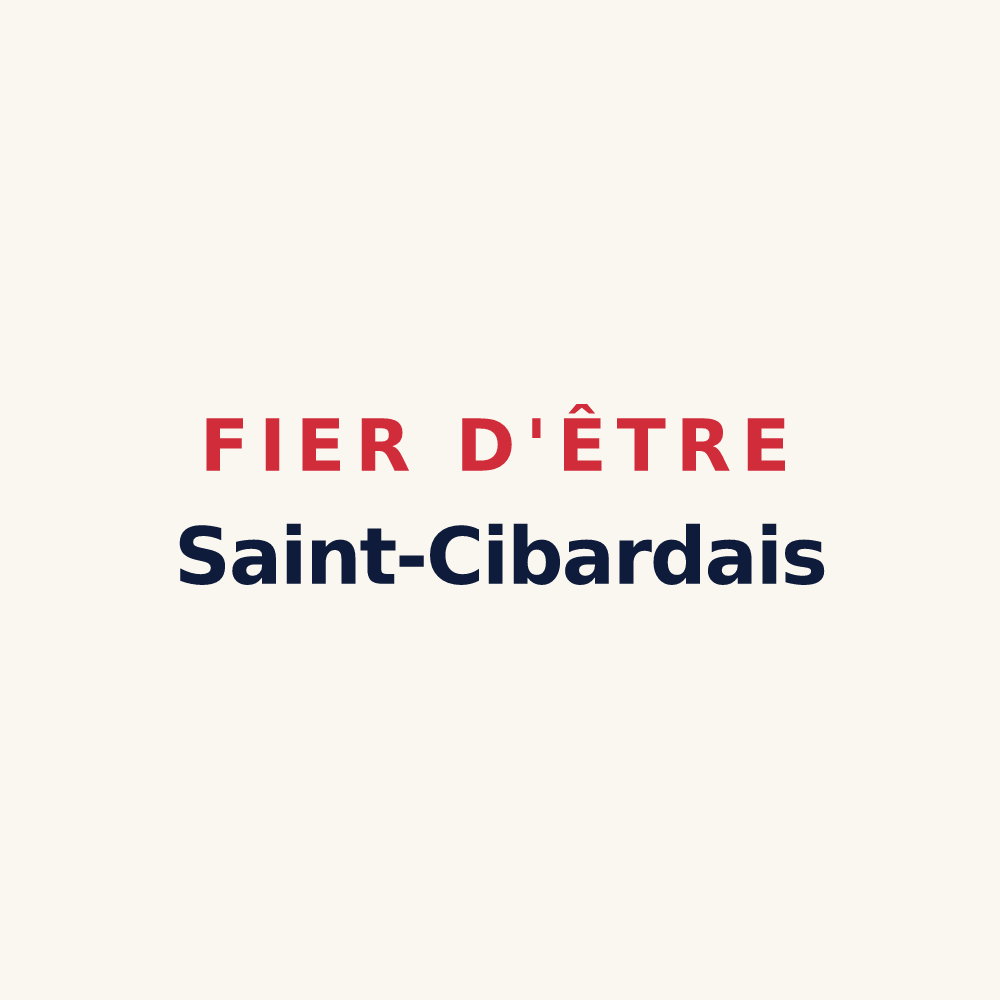 Tasse « Fier d'être Saint-Cibardais » — design pour Saint-Cibard