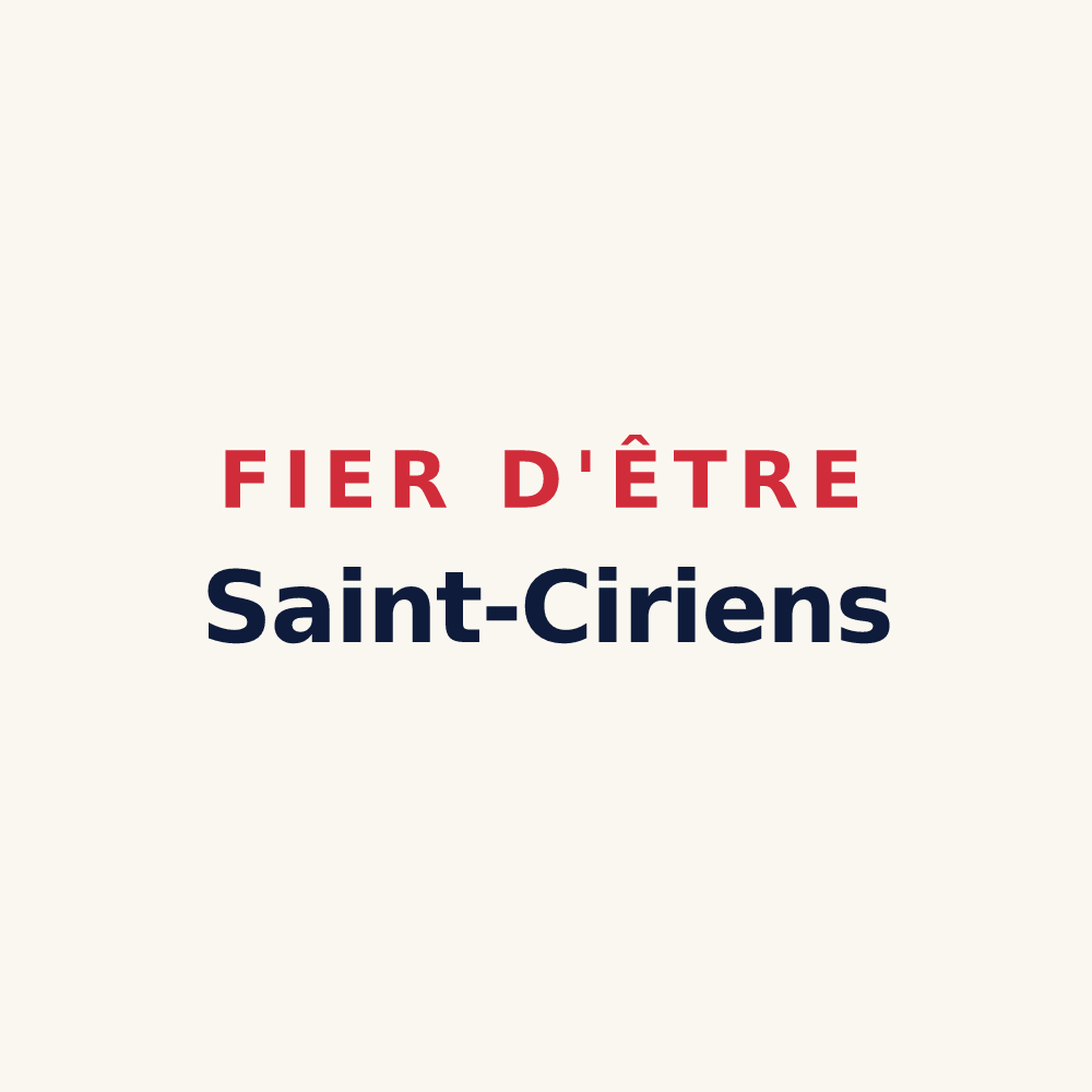 Tasse « Fier d'être Saint-Ciriens » — design pour Saint-Ciers-Champagne