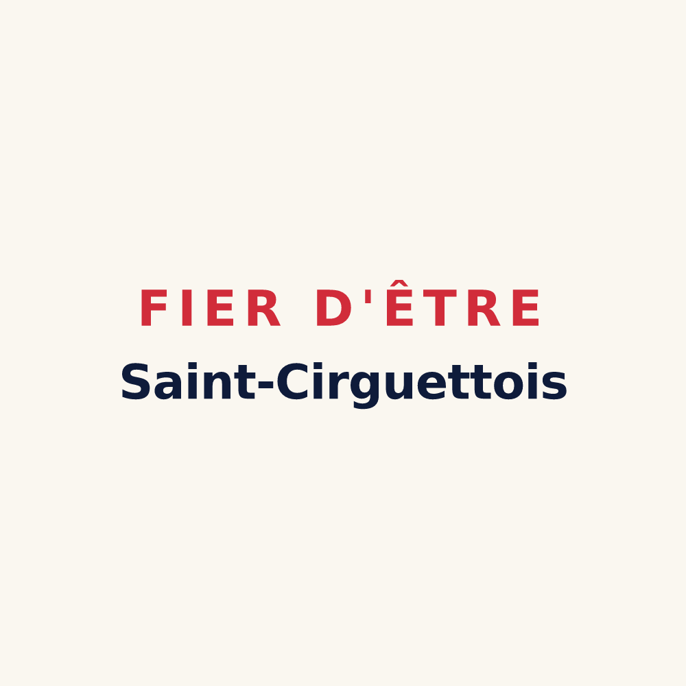 Tasse « Fier d'être Saint-Cirguettois » — design pour Saint-Cirq-Souillaguet