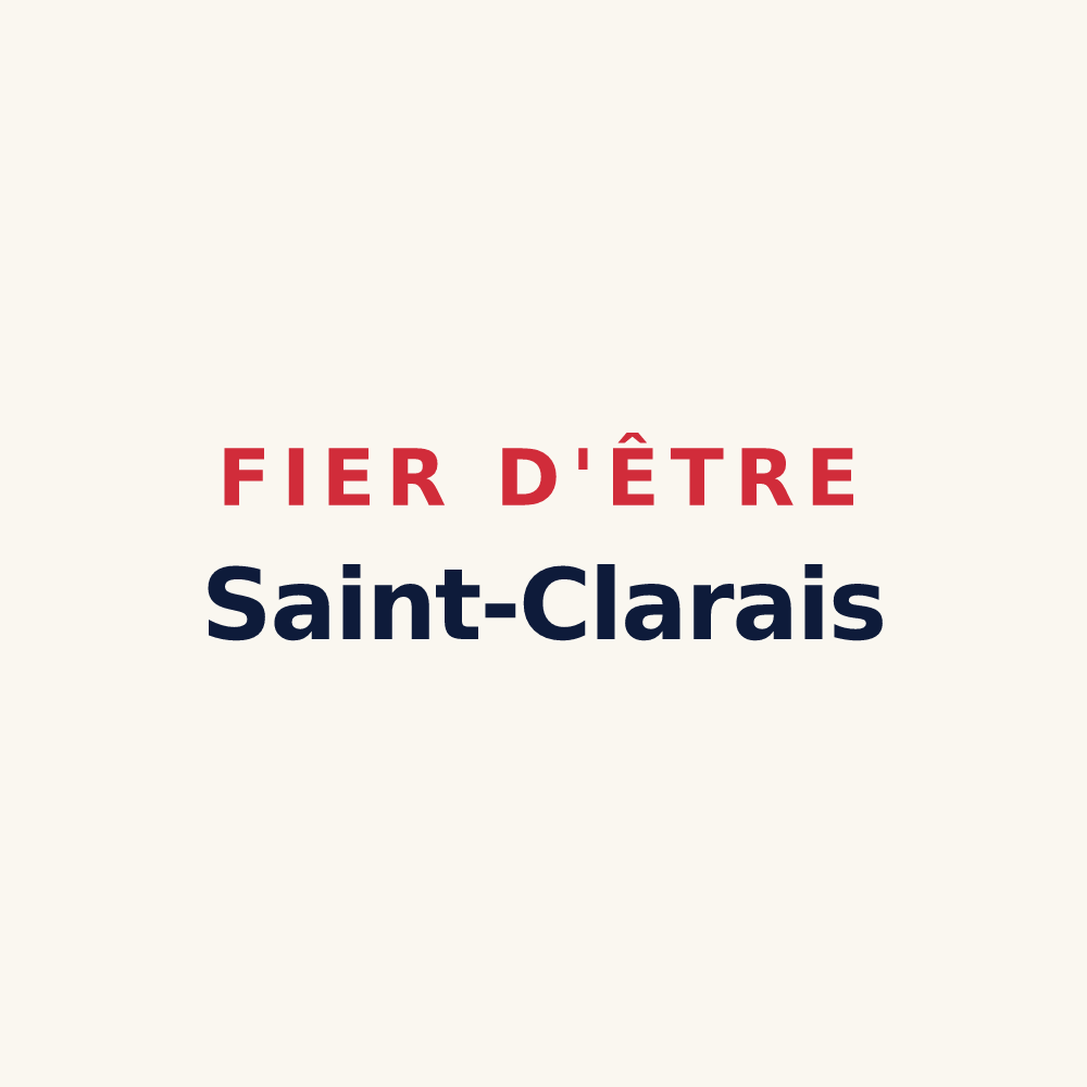 Tasse « Fier d'être Saint-Clarais » — design pour Saint-Clar-de-Rivière