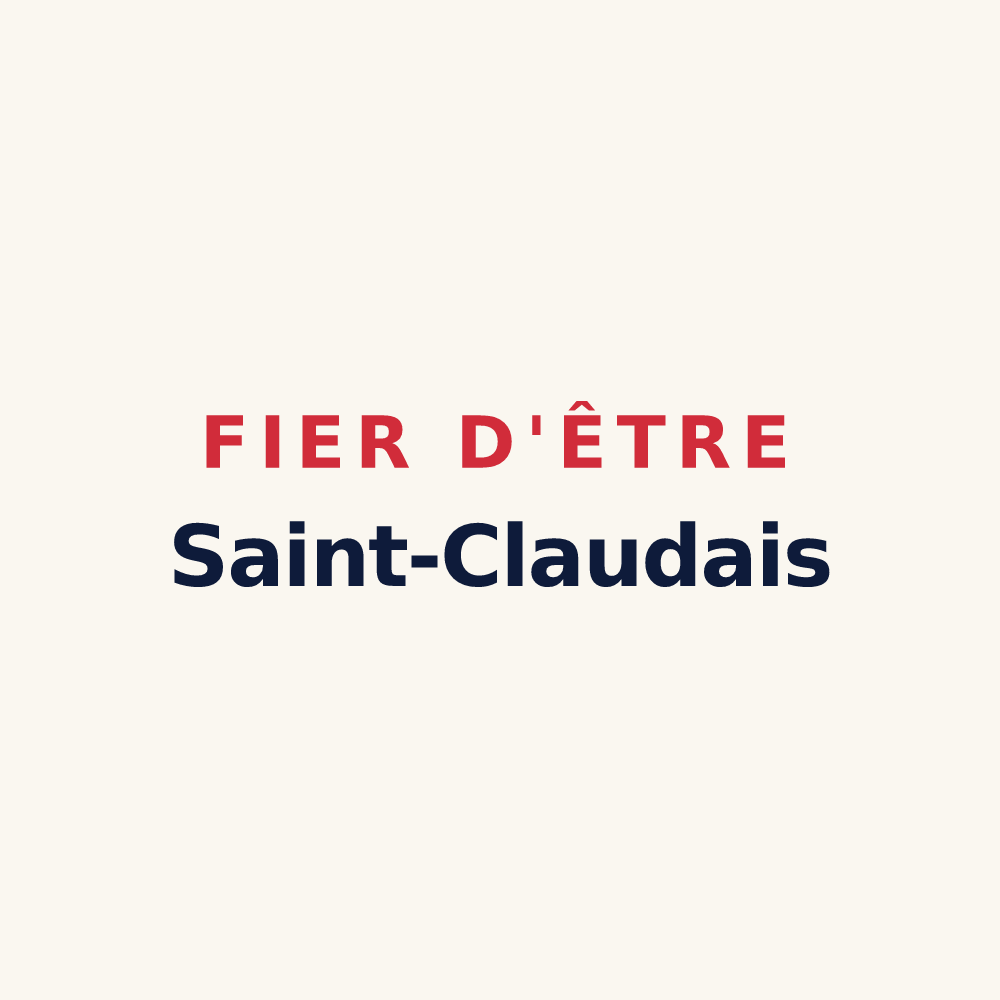 Tasse « Fier d'être Saint-Claudais » — design pour Saint-Claud